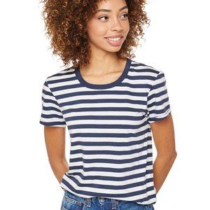 Outerknown Sojourn Boy Tee - Marine Awning Stripe